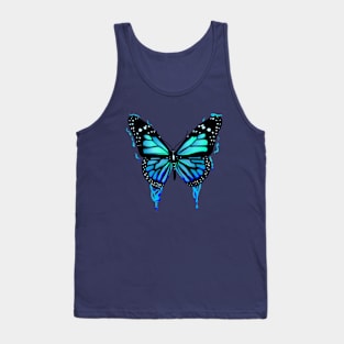 Blue butterfly art Tank Top
